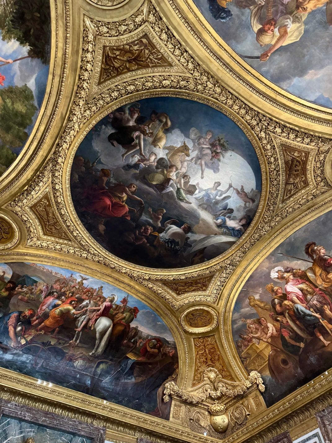 Restored Ceiling of the Salon de Diane at Versailles